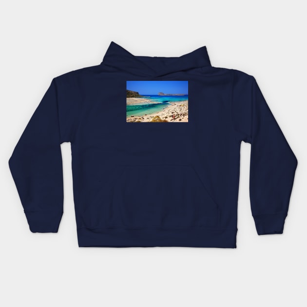 Balos magic - Crete island Kids Hoodie by Cretense72